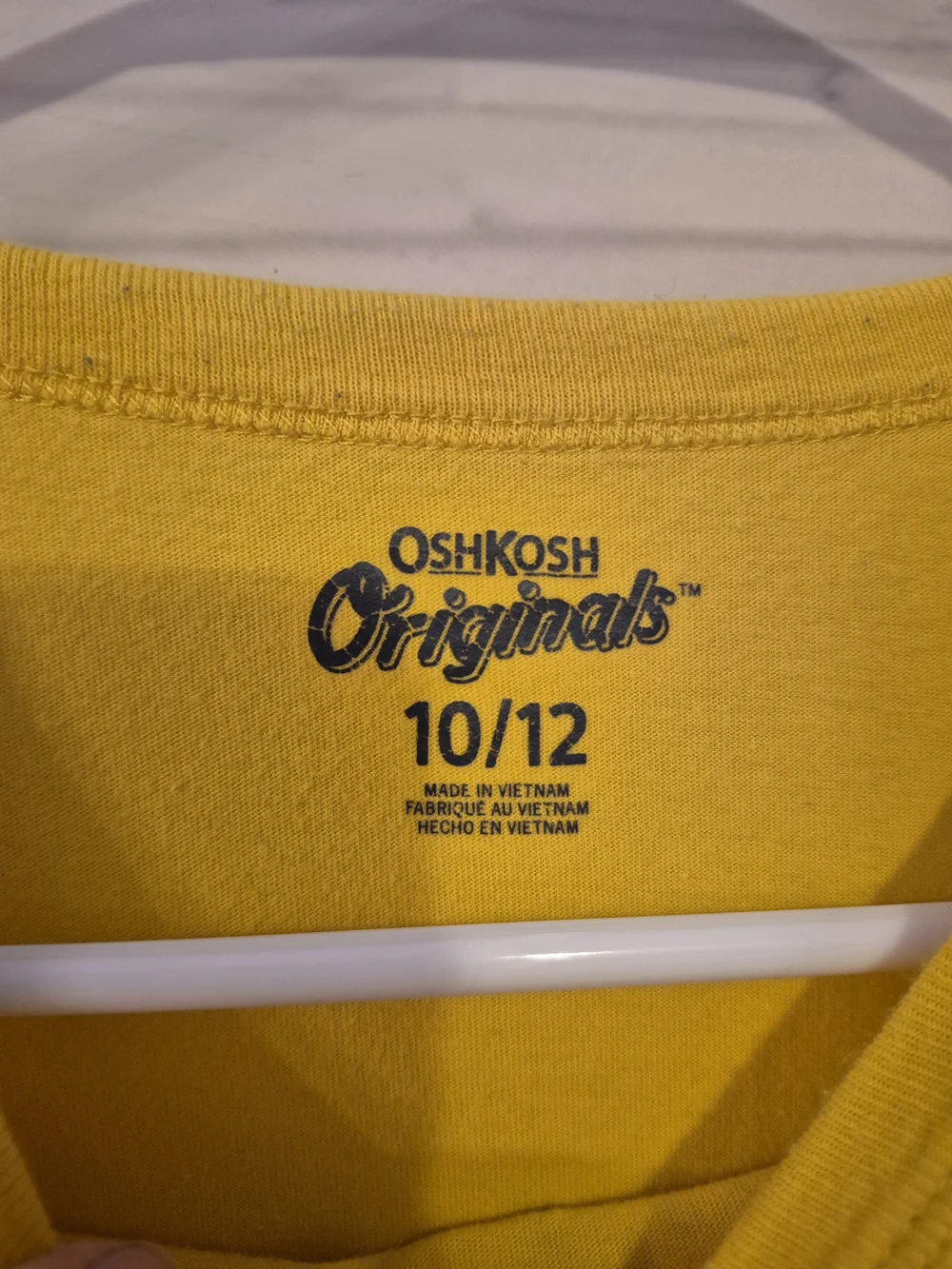 OshKosh B'gosh Yellow Long-Sleeve Tee with Navy Airplane Graphic